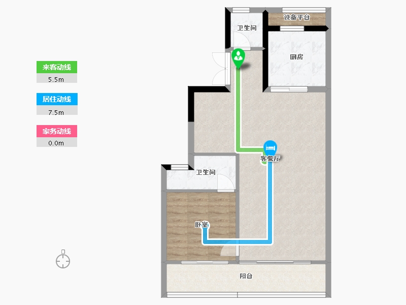 浙江省-绍兴市-嵊州金昌香湖明月-77.04-户型库-动静线