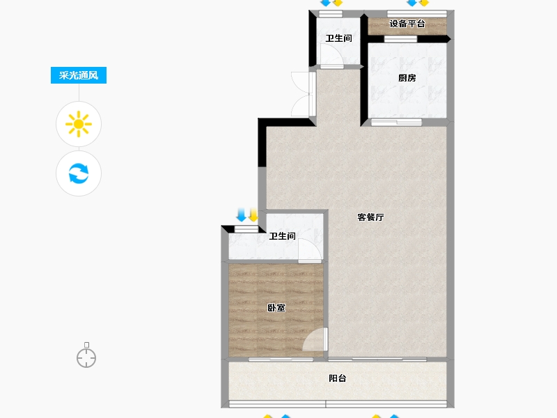 浙江省-绍兴市-嵊州金昌香湖明月-77.04-户型库-采光通风