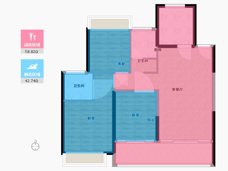 江苏省-南通市-水上源墅-92.00-户型库-动静分区