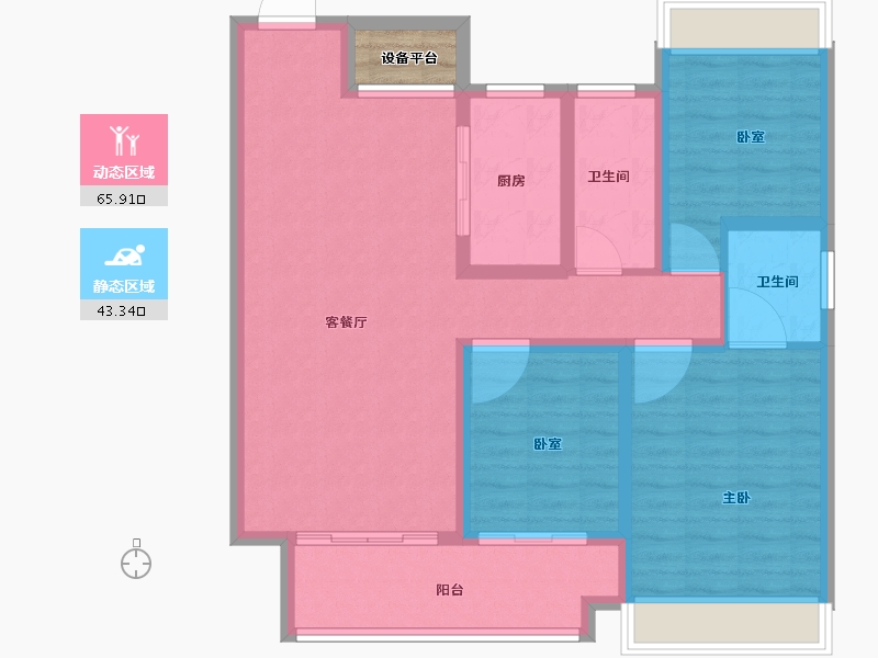 河南省-信阳市-商城建业府-100.00-户型库-动静分区