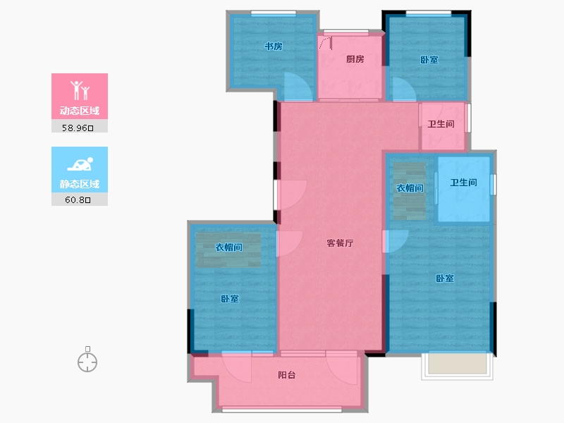 山东省-淄博市-淄博周村吾悦广场-108.00-户型库-动静分区