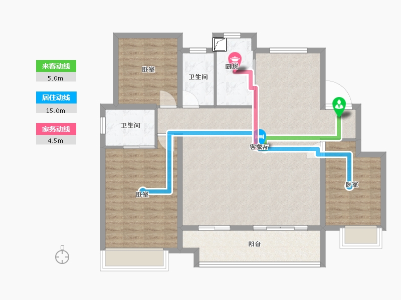 安徽省-合肥市-长歌云麓大观-107.00-户型库-动静线