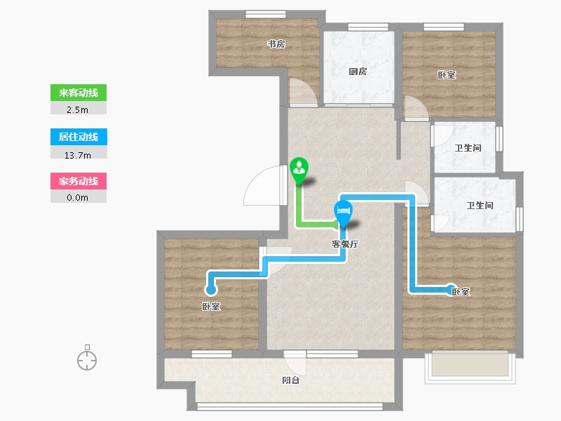 山东省-枣庄市-汇众·云之上-98.00-户型库-动静线