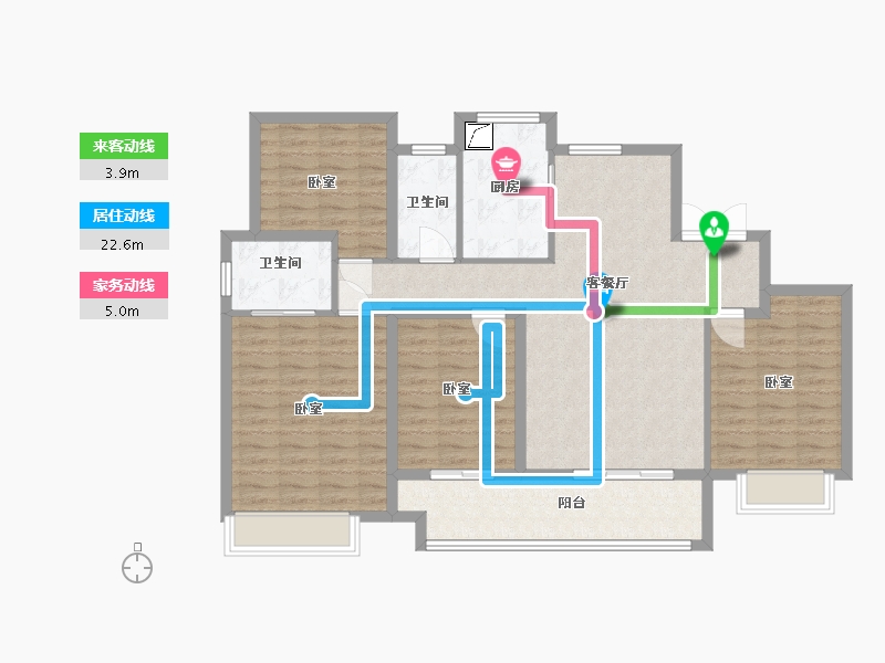 安徽省-合肥市-长歌云麓大观-114.00-户型库-动静线