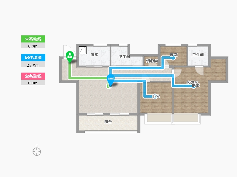 安徽省-合肥市-长歌云麓大观-89.00-户型库-动静线