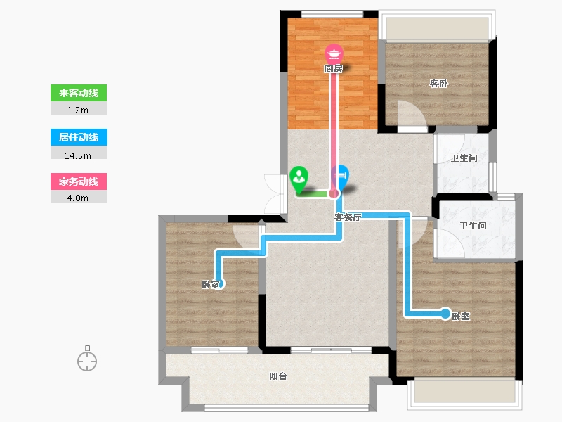 河南省-信阳市-春晖世和府-102.01-户型库-动静线