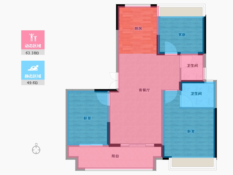 河南省-信阳市-春晖世和府-102.01-户型库-动静分区