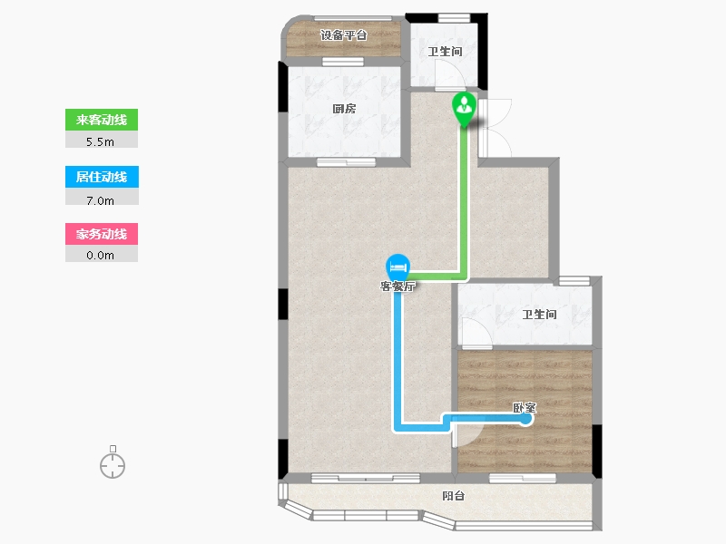 浙江省-绍兴市-嵊州金昌香湖明月-78.88-户型库-动静线