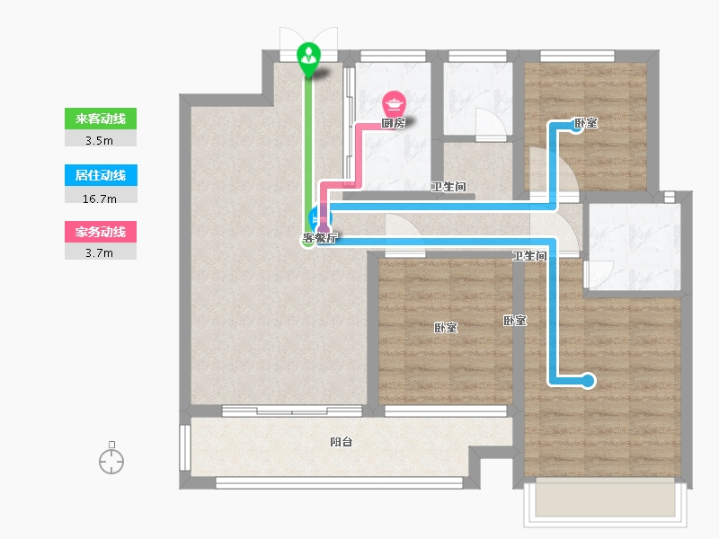 河南省-驻马店市-巨源城-84.00-户型库-动静线