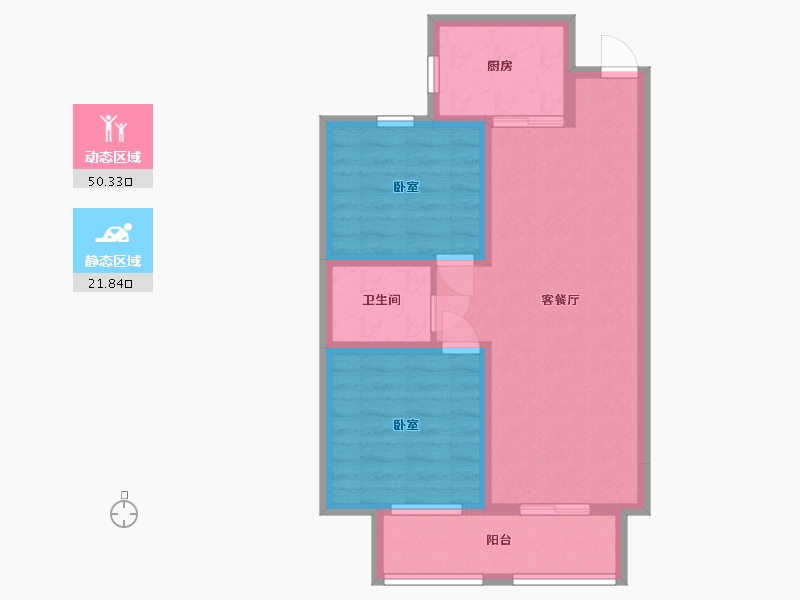 河北省-邢台市-领世城邦-63.79-户型库-动静分区