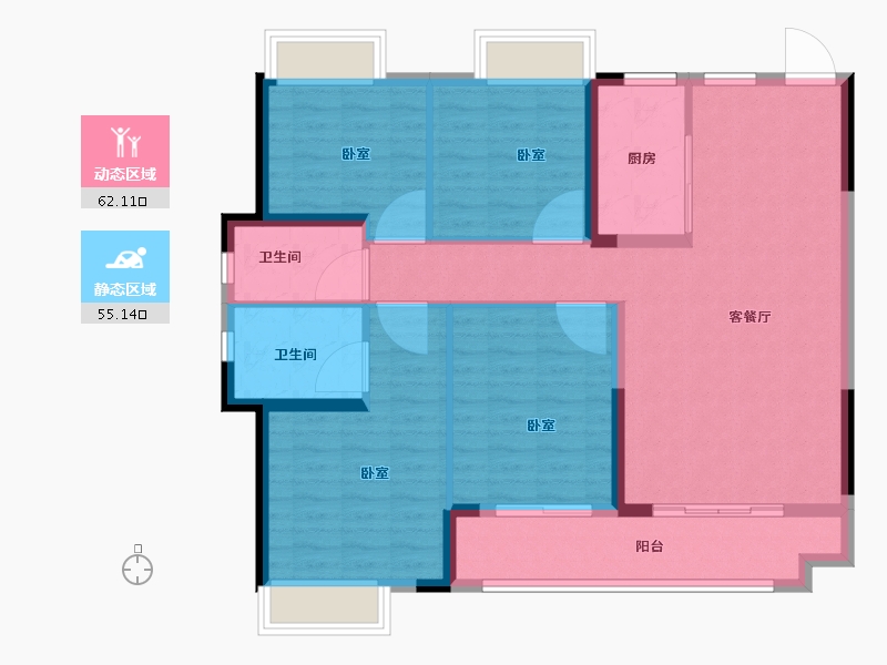 江西省-上饶市-嘉福未来城-106.01-户型库-动静分区