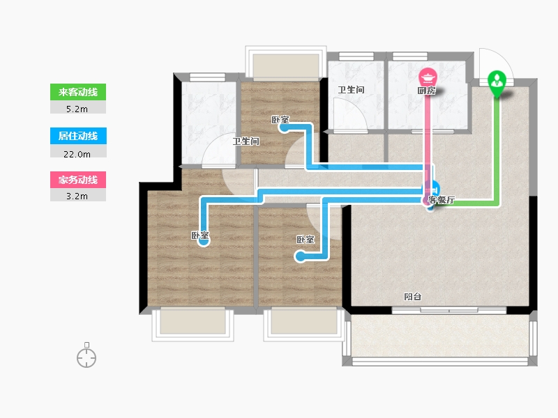 江苏省-南京市-凤汇壹品-86.01-户型库-动静线