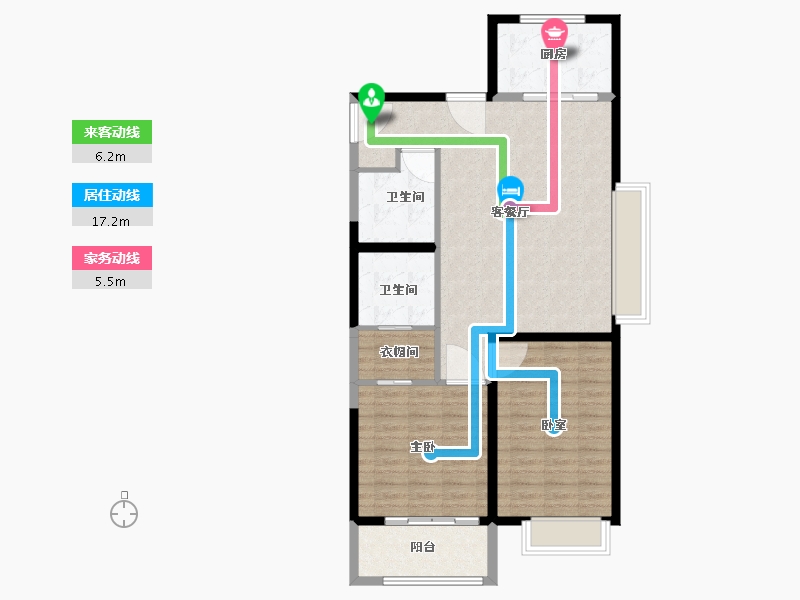 山西省-太原市-禧悦城-95.01-户型库-动静线