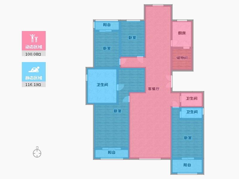 河北省-邢台市-领世城邦-193.77-户型库-动静分区