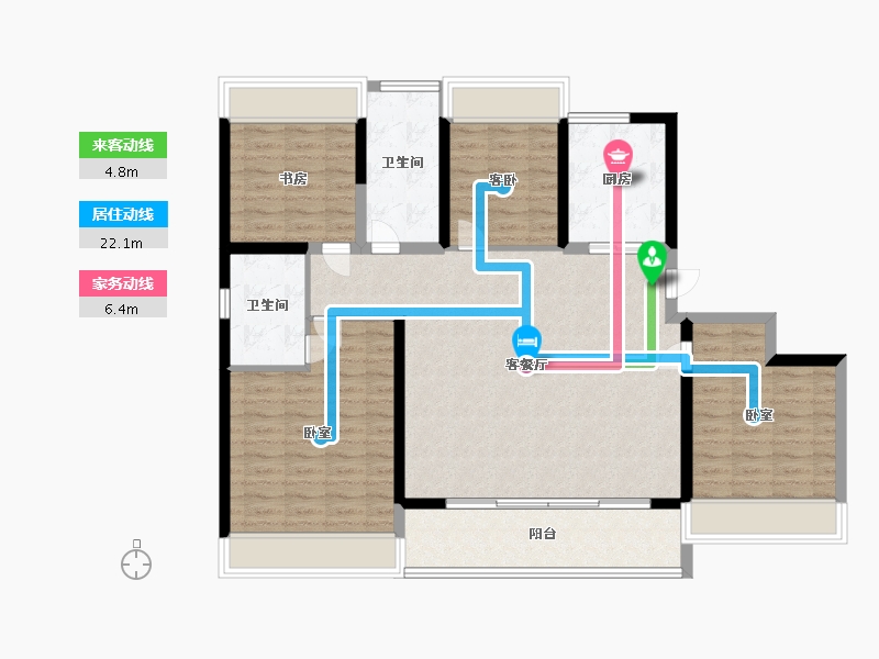 江苏省-淮安市-金禧园-116.18-户型库-动静线