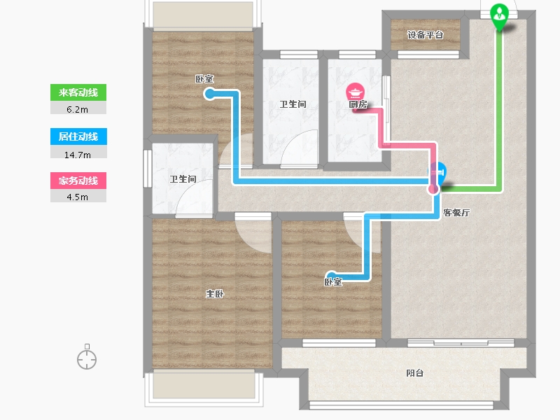 河南省-信阳市-商城建业府-100.00-户型库-动静线