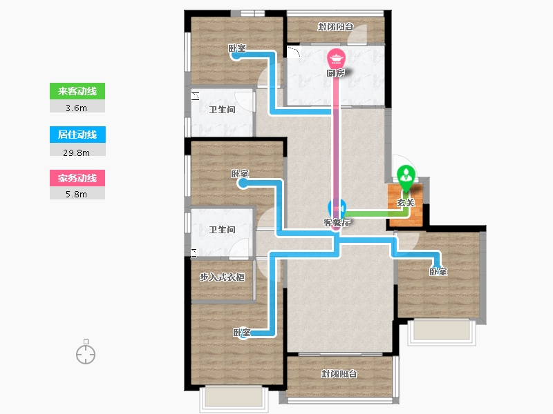 山西省-吕梁市-吕梁恒大御府-121.68-户型库-动静线