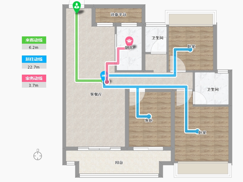 河南省-信阳市-商城建业府-100.00-户型库-动静线