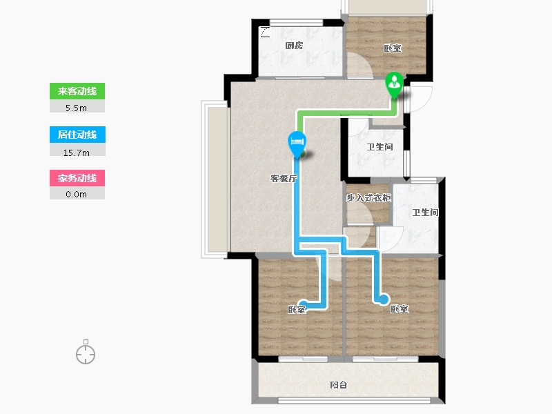 浙江省-杭州市-杭房城发润如园-91.01-户型库-动静线