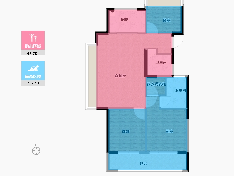 浙江省-杭州市-杭房城发润如园-91.01-户型库-动静分区