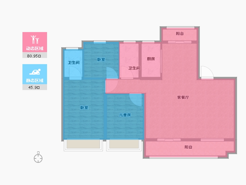 河南省-驻马店市-名门颐和府-115.02-户型库-动静分区