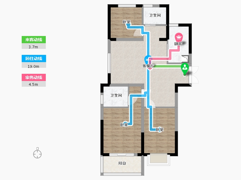 江苏省-无锡市-弘元星悦里-82.00-户型库-动静线