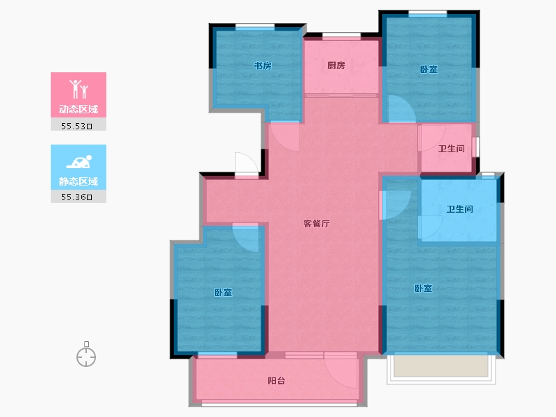 山东省-枣庄市-汇众·云之上-99.00-户型库-动静分区