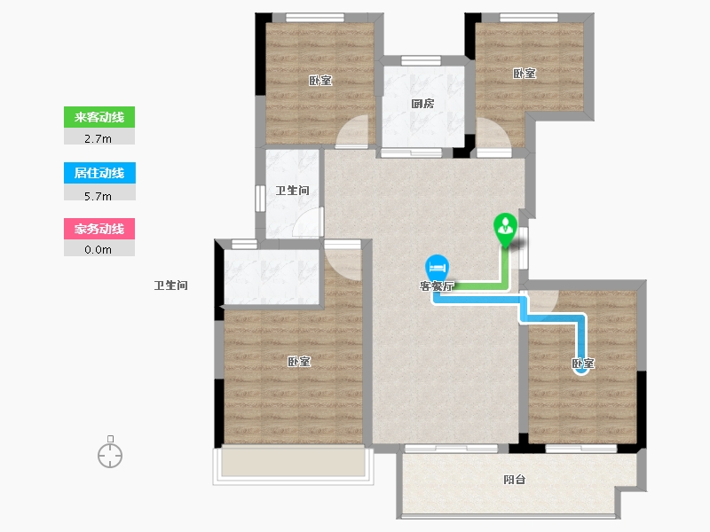 江苏省-淮安市-叶语书院-97.61-户型库-动静线