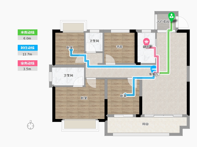 江西省-赣州市-九里·理想-94.00-户型库-动静线