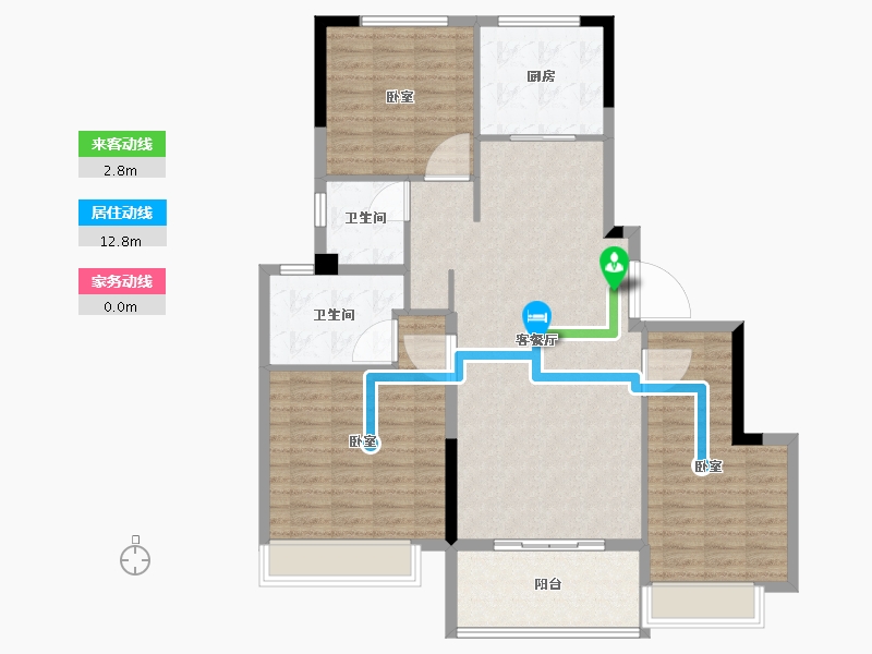 江苏省-淮安市-叶语书院-111.52-户型库-动静线