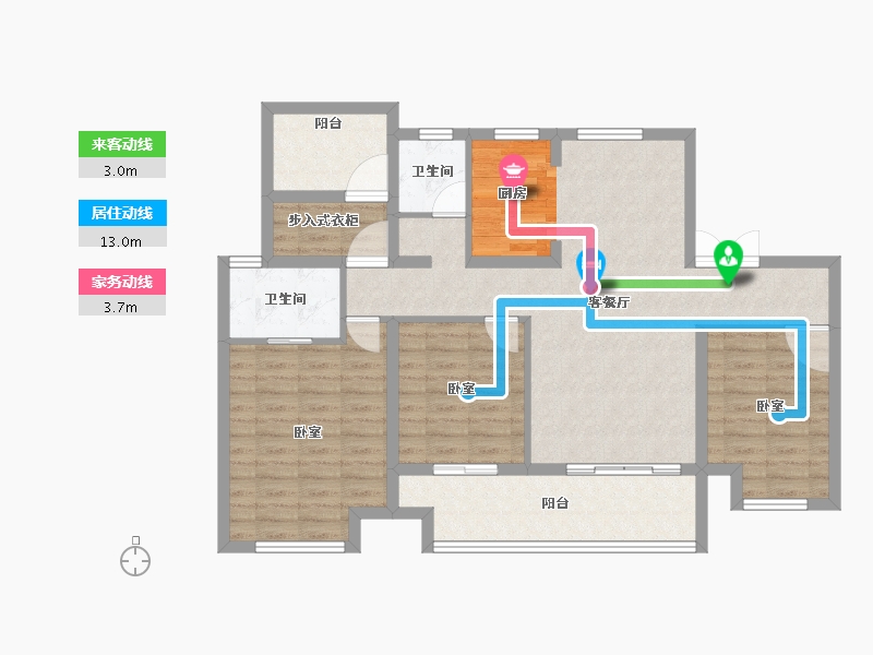 安徽省-亳州市-远大当代城MOMΛ-100.00-户型库-动静线