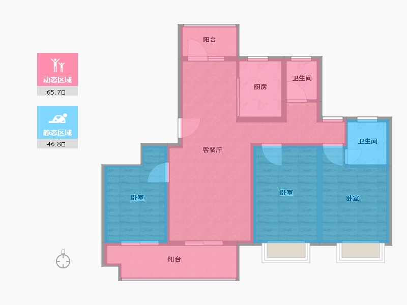 河南省-商丘市-西湖观澜-101.01-户型库-动静分区