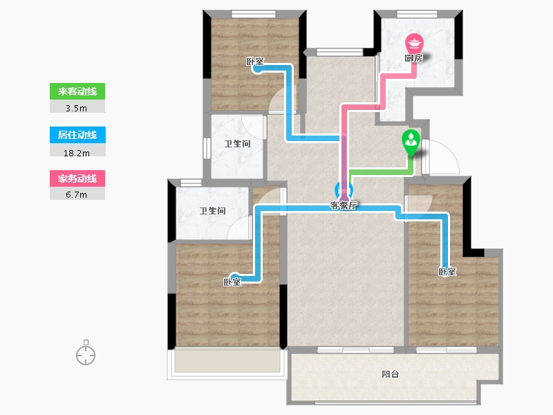 江苏省-淮安市-叶语书院-93.22-户型库-动静线