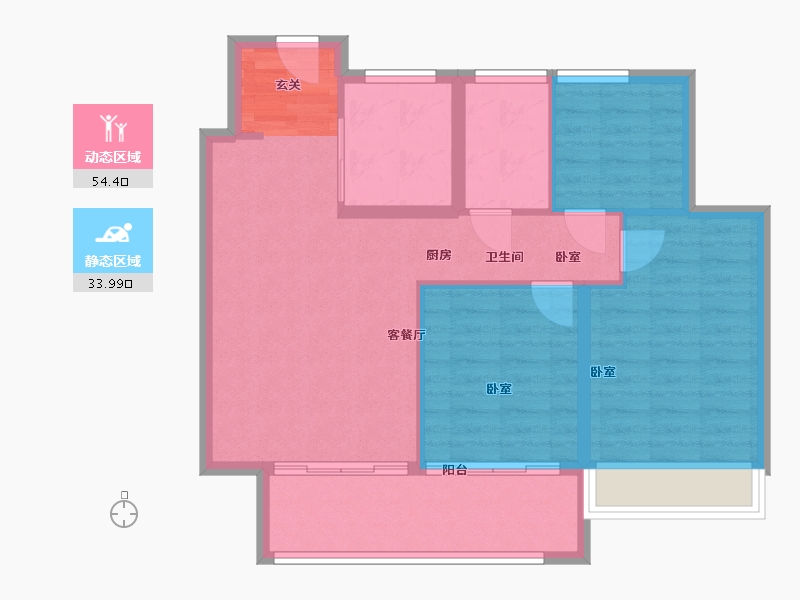 江苏省-徐州市-都会星宸·臻源-80.00-户型库-动静分区