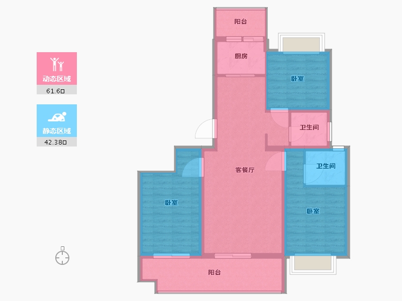 河南省-商丘市-西湖观澜-93.79-户型库-动静分区