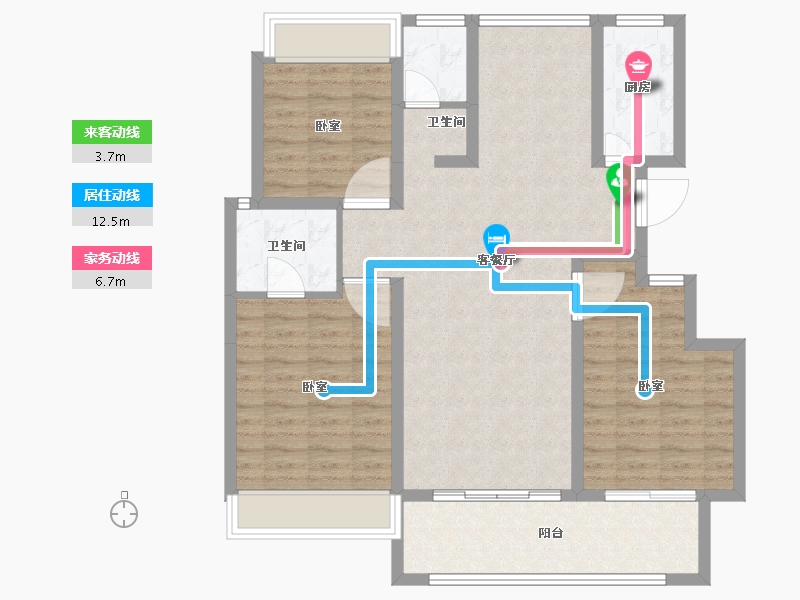 安徽省-宣城市-梧桐茗院-100.00-户型库-动静线