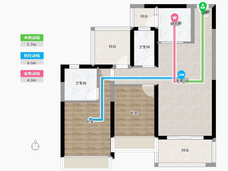 广东省-湛江市-徐闻·鼎龙城-75.87-户型库-动静线