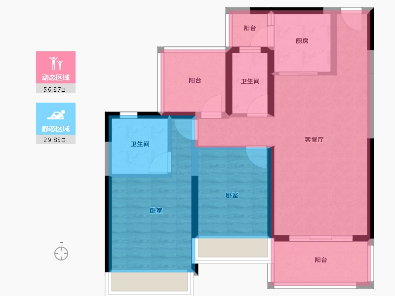 广东省-湛江市-徐闻·鼎龙城-75.87-户型库-动静分区