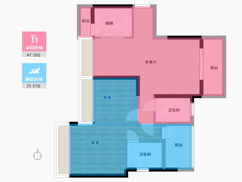 广东省-深圳市-尚誉红山里-73.00-户型库-动静分区