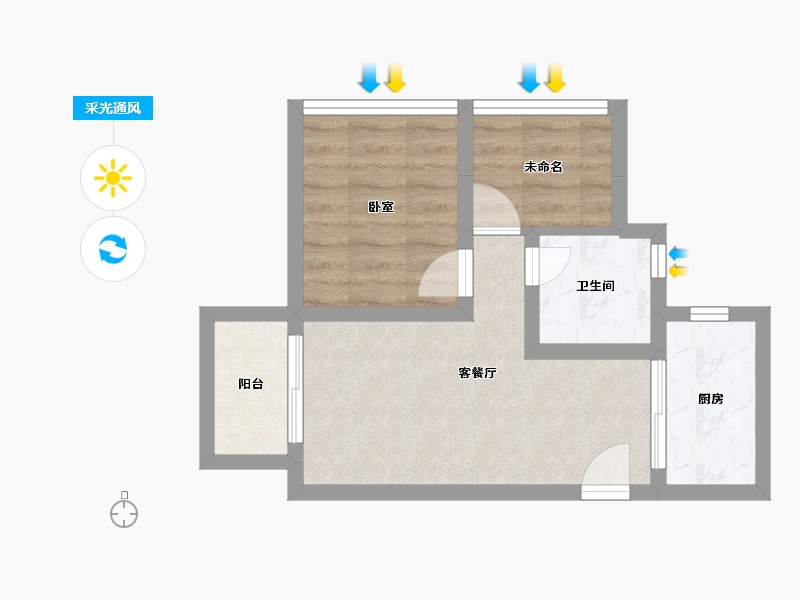 广东省-广州市-力迅·云筑-40.18-户型库-采光通风