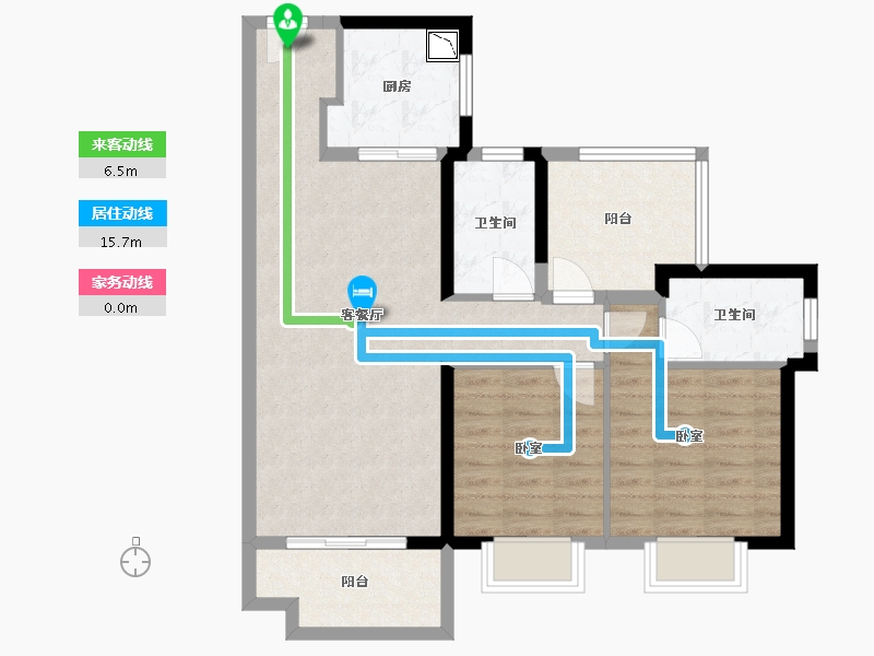 广东省-广州市-实地紫藤公馆-80.99-户型库-动静线