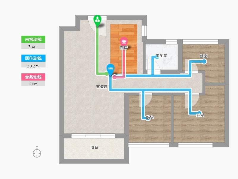 广东省-广州市-力迅·云筑-50.06-户型库-动静线