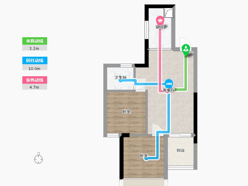 广西壮族自治区-南宁市-盛邦双悦湾-45.01-户型库-动静线