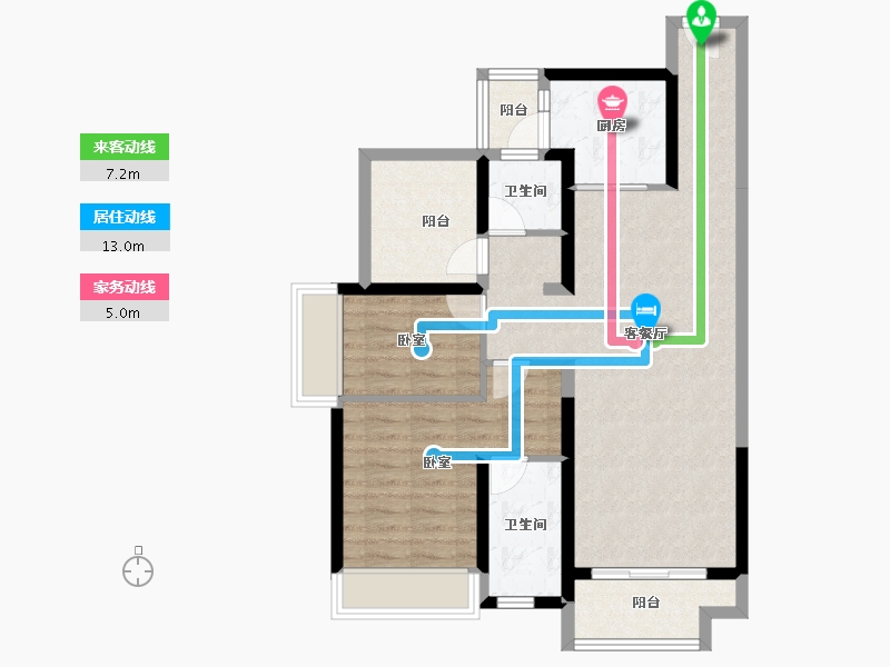 广东省-湛江市-徐闻·鼎龙城-81.10-户型库-动静线