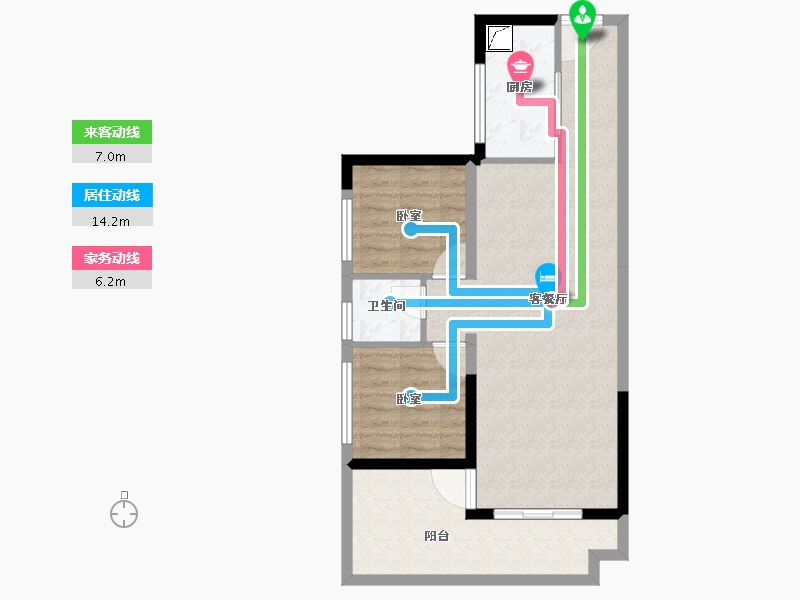 广西壮族自治区-南宁市-万丰岭上建安-68.59-户型库-动静线