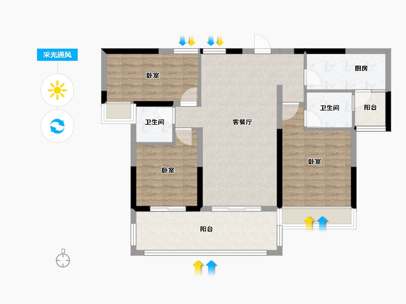 广东省-湛江市-徐闻·鼎龙城-92.10-户型库-采光通风