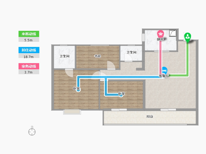 河南省-商丘市-绿地中南漫悦湾2期-103.00-户型库-动静线