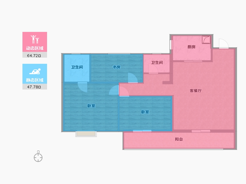 河南省-商丘市-绿地中南漫悦湾2期-103.00-户型库-动静分区