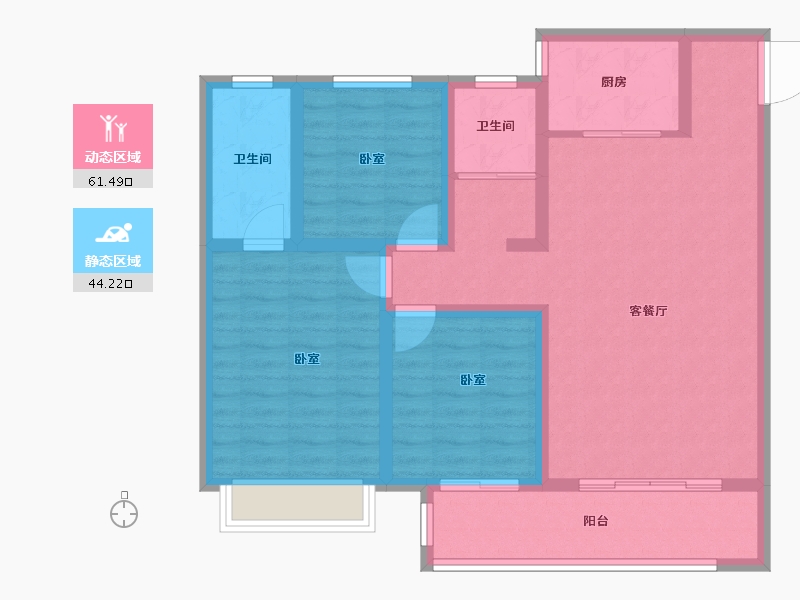 河南省-驻马店市-未来书香里-94.37-户型库-动静分区