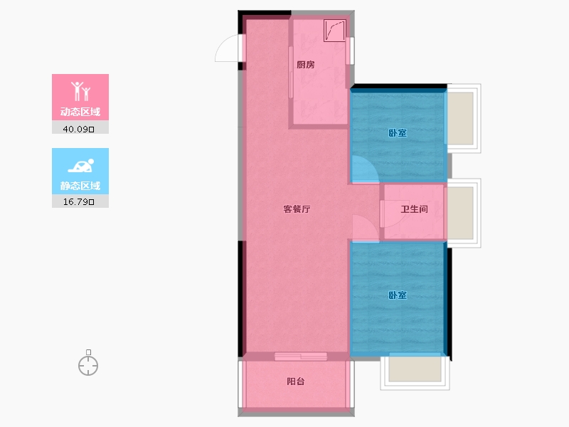 广西壮族自治区-南宁市-盛邦双悦湾-50.63-户型库-动静分区